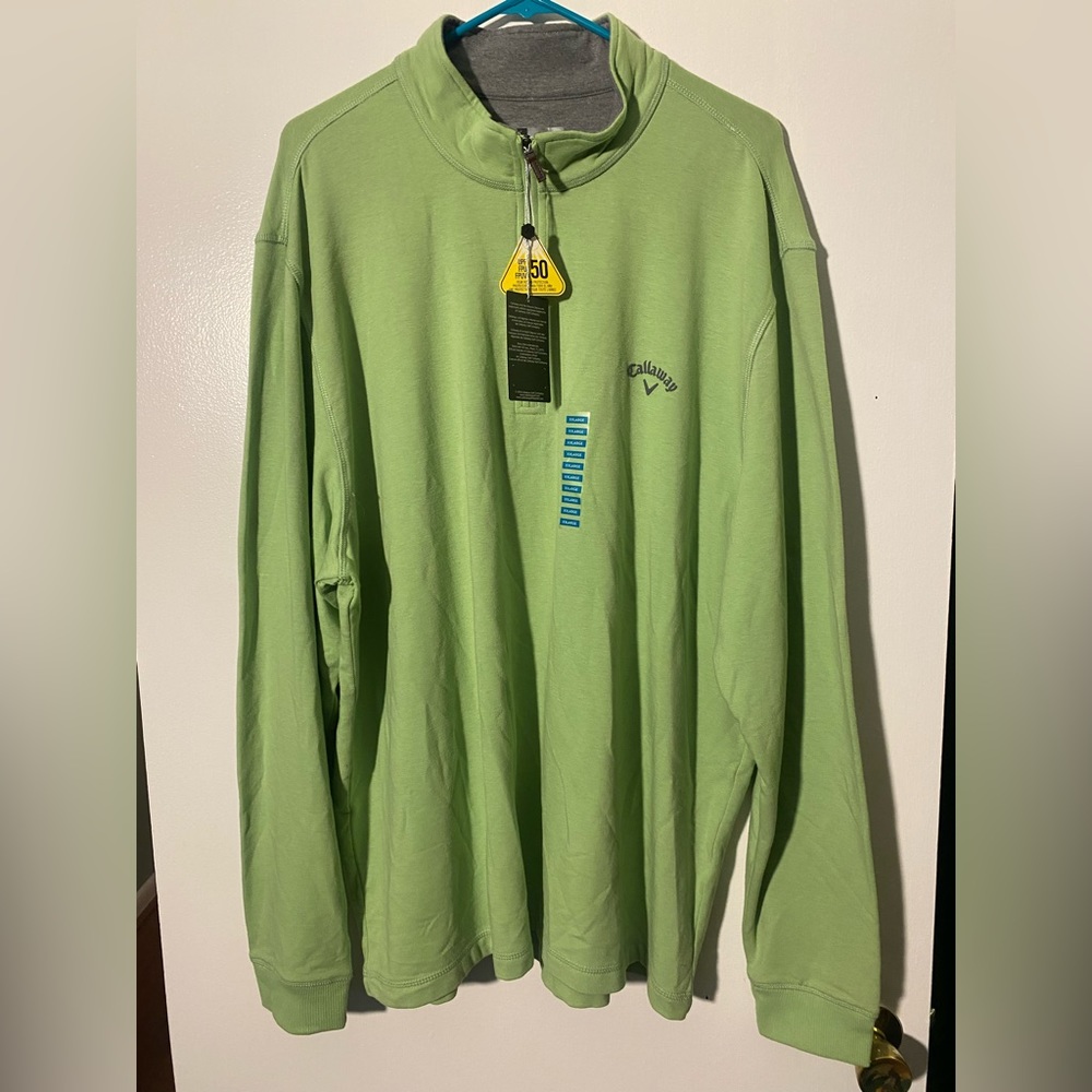 NWT Callaway Men’s Quarter Zip Pullover - XXL - UPF50
